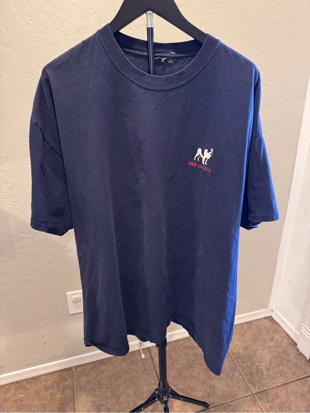 Big Dogs Navy Short-Sleeve Logo Tee